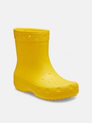 Crocs Kalosze "Classic" w kolorze żółtym rozmiar: 36/37. Żółte kalosze Crocs, bez wzorów, z materiału, bez zapięcia. Za 173.99 zł.