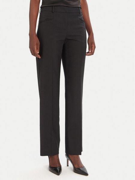 BOSS Spodnie materiałowe Tilda9 50546613 Czarny Straight Fit. Czarne spodnie materiałowe Boss, bez wzorów, z materiału. Za 819.99 zł.