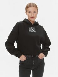 Calvin Klein Jeans Bluza J20J222962 Czarny Regular Fit. Czarne bluzy Calvin Klein Jeans, s, bez wzorów, z bawełny, bez kaptura. Za 309.99 zł.