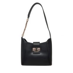 Torebka Guess. Czarne torebki klasyczne Guess, z aplikacjami, klasyczne, bez dodatków. Za 399.99 zł.