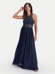 Swing Sukienka wieczorowa 5AH024HK Granatowy Slim Fit. Niebieskie sukienki Hey Kyla, bez wzorów, z syntetyku, wizytowe, bez kołnierzyka, bez ramiączek. Za 539.99 zł.