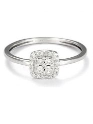 ATELIER DU DIAMANT Złoty pierścionek "Limeira" z diamentami rozmiar: 54. Szare pierścionki ATELIER DU DIAMANT, z diamentem, złote. Za 1,239.99 zł.