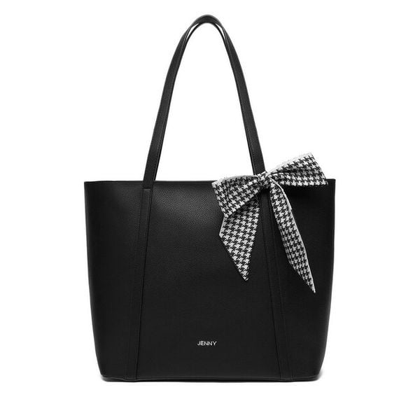 Torebka JENNY. Czarne shopper bag Jenny, bez wzorów, bez dodatków. Za 179.99 zł.