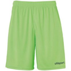 Spodenki bez zapięcia Uhlsport Center Basic. Zielone szorty Uhlsport, bez wzorów, sportowe. Za 106.50 zł.