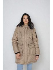 Steve Madden Parka w kolorze beżowym rozmiar: S. Brązowe płaszcze Steve Madden, s, bez wzorów, bez kaptura. Za 217.99 zł.