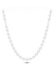 Les Petites Précieuses Srebrny naszyjnik z elementami ozdobnymi - dł. 40 cm rozmiar: onesize. Szare naszyjniki Les Petites Précieuses, z materiału, srebrne. Za 282.99 zł.