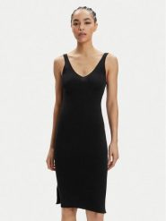 ONLY Sukienka letnia Lina 15286410 Czarny Slim Fit. Czarne sukienki ONLY, m, bez wzorów, z syntetyku, bez kołnierzyka, bez ramiączek. Za 109.99 zł.