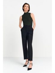 Rich&Royal Top w kolorze ciemnozielonym rozmiar: S. Zielone topy Rich&Royal, s, bez wzorów, bez kołnierzyka, bez ramiączek. Za 91.77 zł.