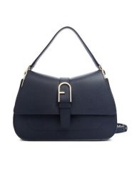 Furla Torebka Flow M Top WB00996 BX2045 BG 4852S Granatowy. Niebieskie torebki klasyczne Furla, bez wzorów, ze skóry, bez dodatków. Za 1,859.00 zł.