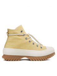 Converse Botki Chuck Taylor All Star Lugged 2.0 A03500C Żółty. Żółte botki Converse, bez wzorów, z materiału, retro, bez obcasa, na płaskiej podeszwie, bez zapięcia. Za 419.99 zł.