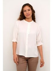 Cream Bluzka w kolorze kremowym rozmiar: 38. Brązowe bluzki Cream, bez wzorów, bez kołnierzyka, bez ramiączek. Za 87.61 zł.