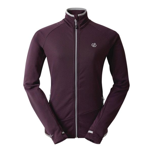 Bluza Damska Emerging Core Stretch Base Layer Top. Fioletowe bluzy Dare 2b, xl, bez wzorów, bez ramiączek, bez kaptura. Za 90.99 zł.