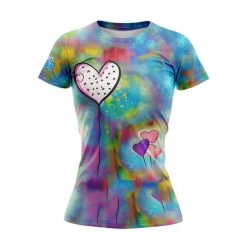 Koszulka do biegania damska PAINTED LOVE krótki rękaw. T-shirty sportowe JUST HERO, l, bez wzorów, z dzianiny, bez ramiączek, do biegania. Za 99.00 zł.