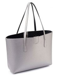 Lucky Bees Shopper bag w kolorze srebrnym - 42 x 28 x 11 cm rozmiar: onesize. Szare shopper bag Lucky Bees, bez wzorów, z materiału, na ramię, bez dodatków. Za 82.95 zł.