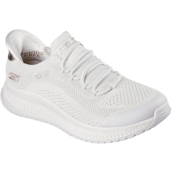 Buty sportowe damskie Skechers Bobs Squad 4 - Dire Step. Brązowe buty trekkingowe Skechers, bez wzorów, z materiału, bez zapięcia, trekkingowe. Za 390.00 zł.