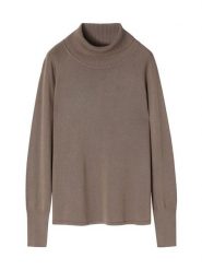 TATUUM Golf w kolorze jasnobrązowym rozmiar: S. Brązowe swetry Tatuum, s, bez wzorów, ze splotem, bez ramiączek. Za 92.45 zł.