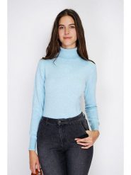 William de Faye Golf w kolorze błękitnym rozmiar: 40. Niebieskie swetry William de Faye, bez wzorów, z kaszmiru, klasyczne, bez ramiączek. Za 153.45 zł.