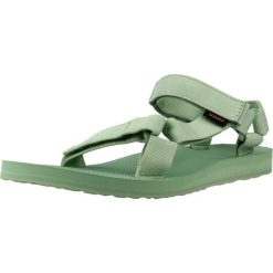 Sandały TEVA SANDALIA W ORIGINAL UNIVE Zielony. Zielone sandały Teva, bez wzorów, z tkaniny, bez obcasa, bez zapięcia. Za 203.99 zł.