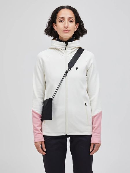 Bluza Peak Performance damska Rider Zip Hood. Białe bluzy Peak Performance, m, bez wzorów, z elastanu, bez ramiączek. Za 599.00 zł.