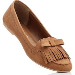 Mokasyny bonprix wielbłądzia wełna. Baleriny marki bonprix. Za 24.99 zł.