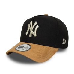 Czapka typu snapback New Era New York Yankees Suede E-Frame. Czarne czapki z daszkiem New Era, bez wzorów. Za 187.50 zł.
