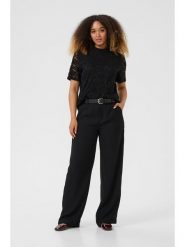 Kaffe Bluzka w kolorze czarnym rozmiar: XL. Czarne bluzki Kaffe, xl, bez wzorów, z koronki, bez kołnierzyka, bez ramiączek. Za 104.89 zł.