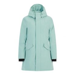 Damska kurtka wodoodporna Protest Laniakea. Niebieskie kurtki przeciwdeszczowe Protest, bez wzorów, bez kaptura, trekkingowe. W wyprzedaży za 645.50 zł.