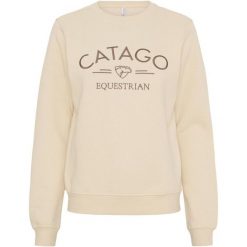 Bluza damska Catago Tinley. Brązowe bluzy CATAGO, xl, bez wzorów, z bawełny, klasyczne, bez ramiączek, bez kaptura. Za 249.50 zł.