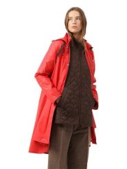 Ilse Jacobsen Płaszcz przeciwdeszczowy w kolorze czerwonym rozmiar: 36. Czerwone kurtki przeciwdeszczowe Ilse Jacobsen, bez wzorów, bez kaptura, outdoorowe. Za 202.45 zł.