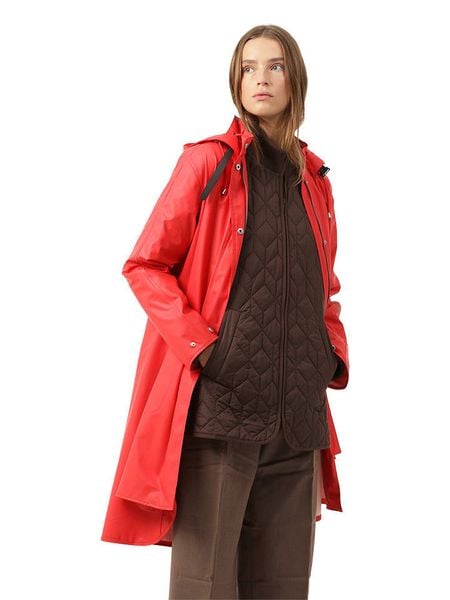 Ilse Jacobsen Płaszcz przeciwdeszczowy w kolorze czerwonym rozmiar: 36. Czerwone kurtki przeciwdeszczowe Ilse Jacobsen, bez wzorów, sportowe, bez kaptura. Za 202.45 zł.