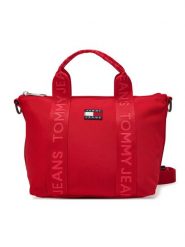 Tommy Jeans Torebka Tjw Ess Daily Mini Tote AW0AW17288 Czerwony. Czerwone torebki klasyczne Tommy Jeans, bez wzorów, z jeansu, bez dodatków. Za 229.99 zł.