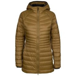 Damska kurtka puchowa Trespass Hub. Brązowe kurtki Trespass, na zimę, xl, bez wzorów, z materiału, eleganckie, z kapturem. Za 477.99 zł.