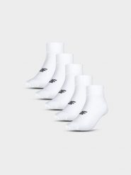 4F Skarpetki długie (5-pack) damskie - białe 35-38. Białe skarpetki 4f, bez wzorów. Za 59.99 zł.