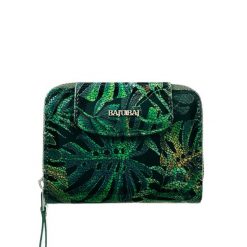 Damski portfel skórzany z suwakiem BajuBaj zielony PD1255s161. Zielone portfele bez wzorów, ze skóry. Za 180.50 zł.