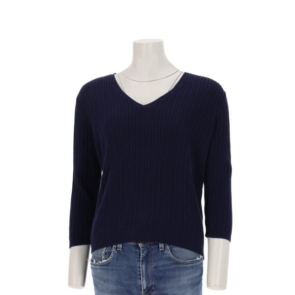 Second life - Lauren Ralph Lauren sweter damski - Jak nowy. Niebieskie swetry Ralph Lauren, l, bez wzorów, z materiału, eleganckie, bez ramiączek. Za 127.76 zł.