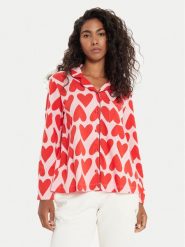 United Colors Of Benetton Koszulka piżamowa 3MR73M05V Czerwony Regular Fit. Czerwone koszule nocne United Colors Of Benetton, m, bez wzorów, z bawełny, bez ramiączek. Za 109.99 zł.