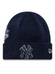 New Era Czapka World Series Patch New York Yankees Cuff Knit Beanie 60580731 Granatowy. Niebieskie czapki zimowe New Era, bez wzorów, z materiału. Za 179.99 zł.