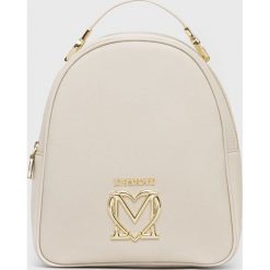 Love Moschino plecak damski kolor beżowy mały gładki. Brązowe plecaki Love Moschino, bez wzorów, do ręki, bez dodatków. Za 1,019.90 zł.