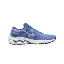 Buty do biegania damskie Mizuno WaveInspire18. Niebieskie buty do biegania Mizuno, bez wzorów, bez zapięcia, do biegania. Za 349.44 zł.