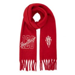 Szalik zimowy z frędzlami 120. rocznica Real Sporting de Gijón Siroko SC120 Gi. Czerwone szaliki i kominy SIROKO, na zimę, bez wzorów, z materiału. Za 253.00 zł.