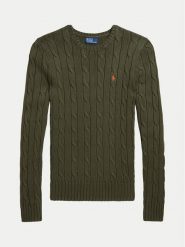 Polo Ralph Lauren Sweter 211891640030 Zielony Regular Fit. Zielone swetry Polo Ralph Lauren, l, bez wzorów, z bawełny, bez ramiączek. Za 579.99 zł.