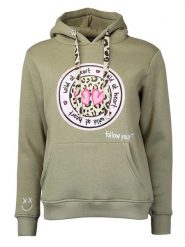 Zwillingsherz Bluza "Kelly" w kolorze khaki rozmiar: L/XL. Brązowe bluzy Zwillingsherz, l, bez wzorów, z bawełny, bez ramiączek, z kapturem. Za 246.53 zł.