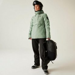 Damska kurtka narciarska Dare 2B Snowburst II Overhead. Zielone kurtki narciarskie Dare 2b, l, bez wzorów, z materiału, z kapturem, narciarskie. Za 395.00 zł.