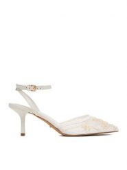 DeeZee Czółenka CEO-CD25-09-3 Biały. Białe czółenka DeeZee, bez wzorów, z materiału, bez obcasa, bez zapięcia. Za 159.99 zł.