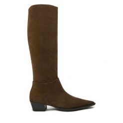 Kozaki Vagabond Shoemakers. Brązowe kozaki Vagabond Shoemakers, bez wzorów, bez obcasa, na słupku, bez zapięcia. Za 1,049.00 zł.