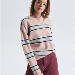 Sweter oversize w paski - Kremowy. Swetry marki Cropp. Za 89.99 zł.