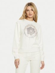 Guess Bluza W5RQ05 K7EX1 Écru Regular Fit. Bluzy Guess, s, z aplikacjami, z bawełny, bez kaptura. Za 249.99 zł.