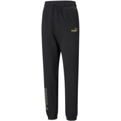 Puma Spodnie Winterized 84820201. Czarne spodnie dresowe Puma, bez wzorów, z dresówki. Za 140.99 zł.