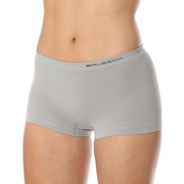 Bokserki damskie bawełniane Brubeck. Szare bokserki damskie Brubeck, bez wzorów, z bawełny. Za 26.99 zł.