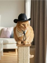 Kapelusz dla zwierząt - czarny. Czarne kapelusze Sinsay, bez wzorów. Za 9.99 zł.